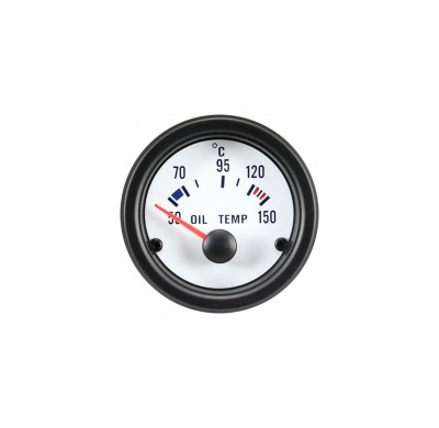 Reloj Fondo Blanco Temperatura Aceite 50-150c 52mm